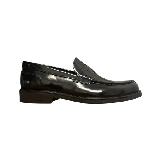 Mocassino Uomo in pelle Nero 100 ABRASIVATO NERO ANTICO CALZATURIFICIO ARTIGIANO 