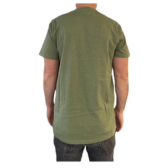 T-shirt pocket in cotone Army green RRU90048CA160111 C0085 ROY ROGER'S 