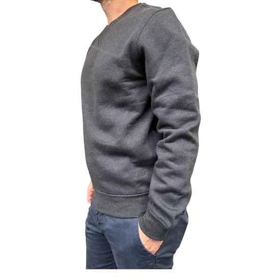 Felpa uomo girocollo Faded black W4008 FADED BLACK BL'KER 