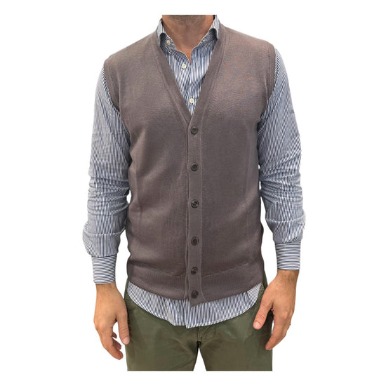 Gilet con bottoni Asfalto 12211 120 RETOIS 