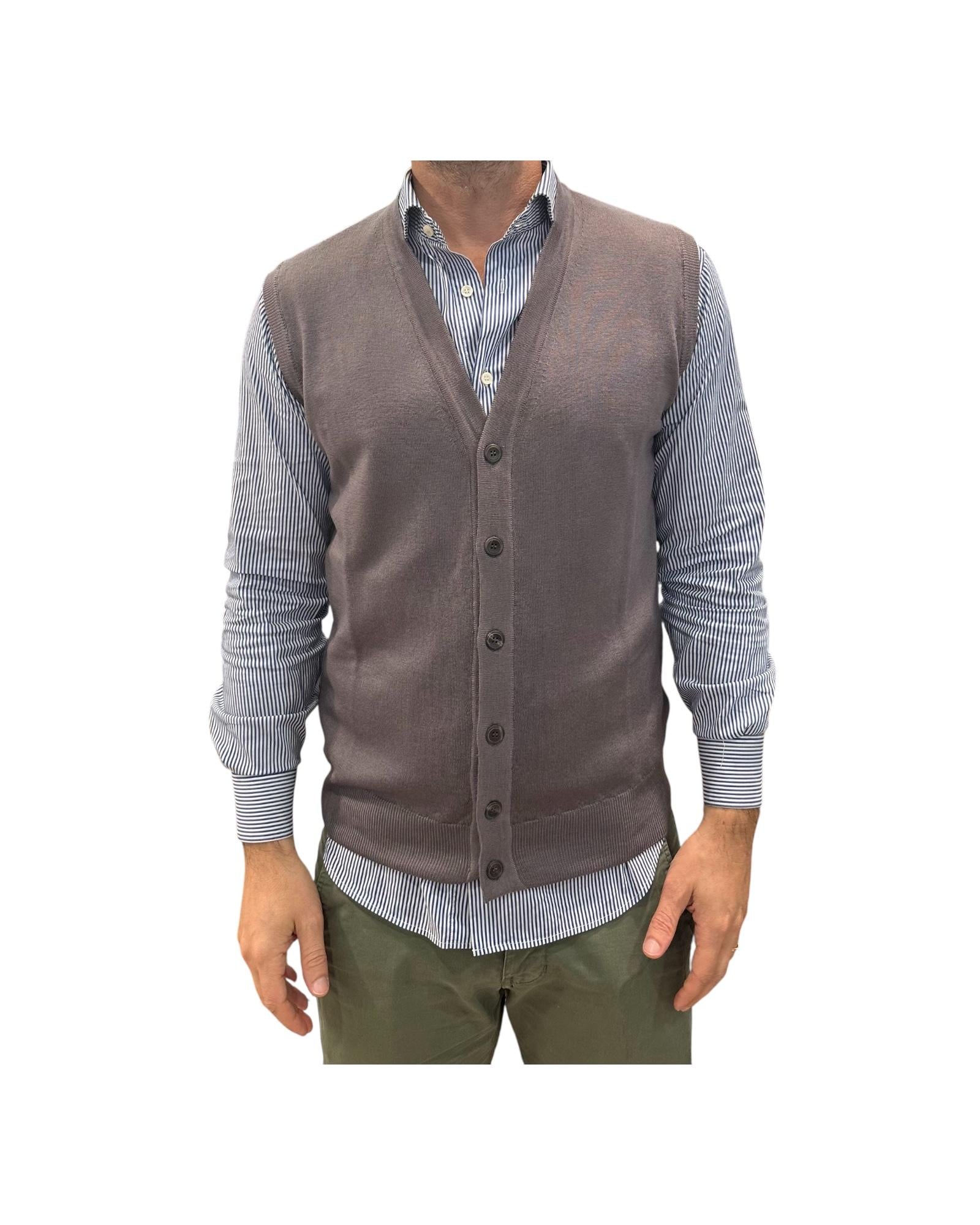 Gilet con bottoni Asfalto 12211 120 RETOIS