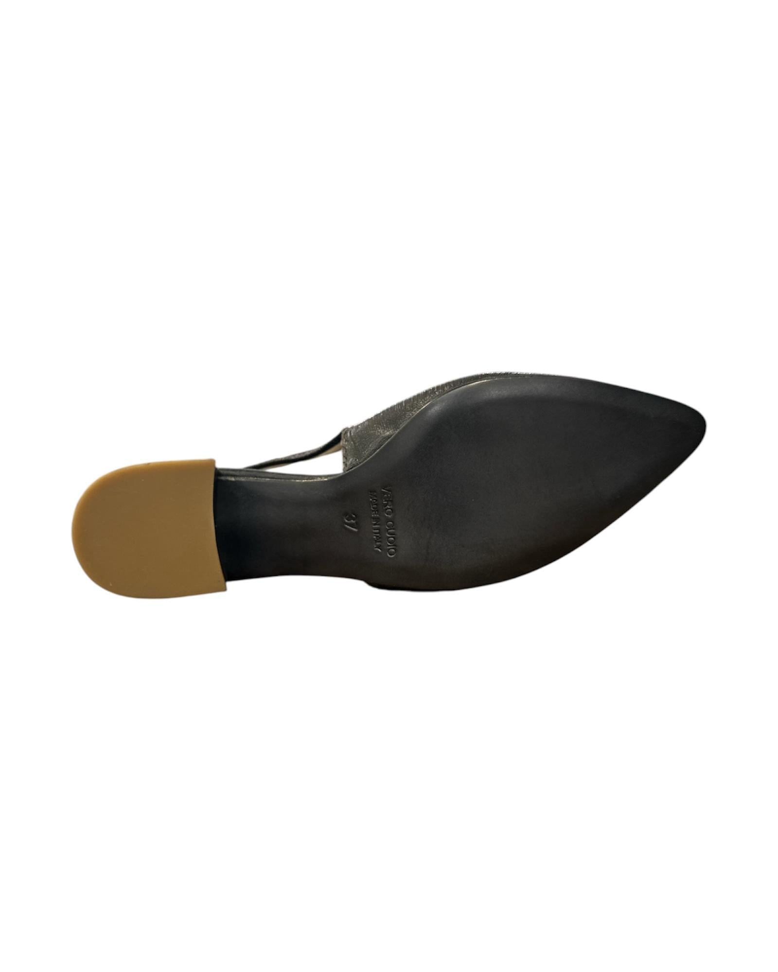Slingback laminato Nero 181 21 INTAGLIATO NERO NICHE 