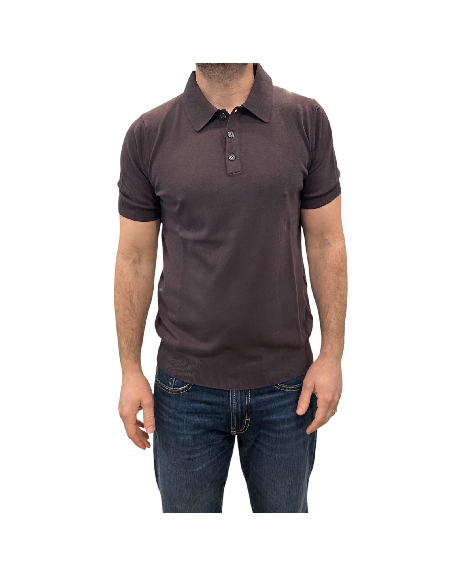 Polo in cotone Crepe Moro 12106 125 RETOIS 