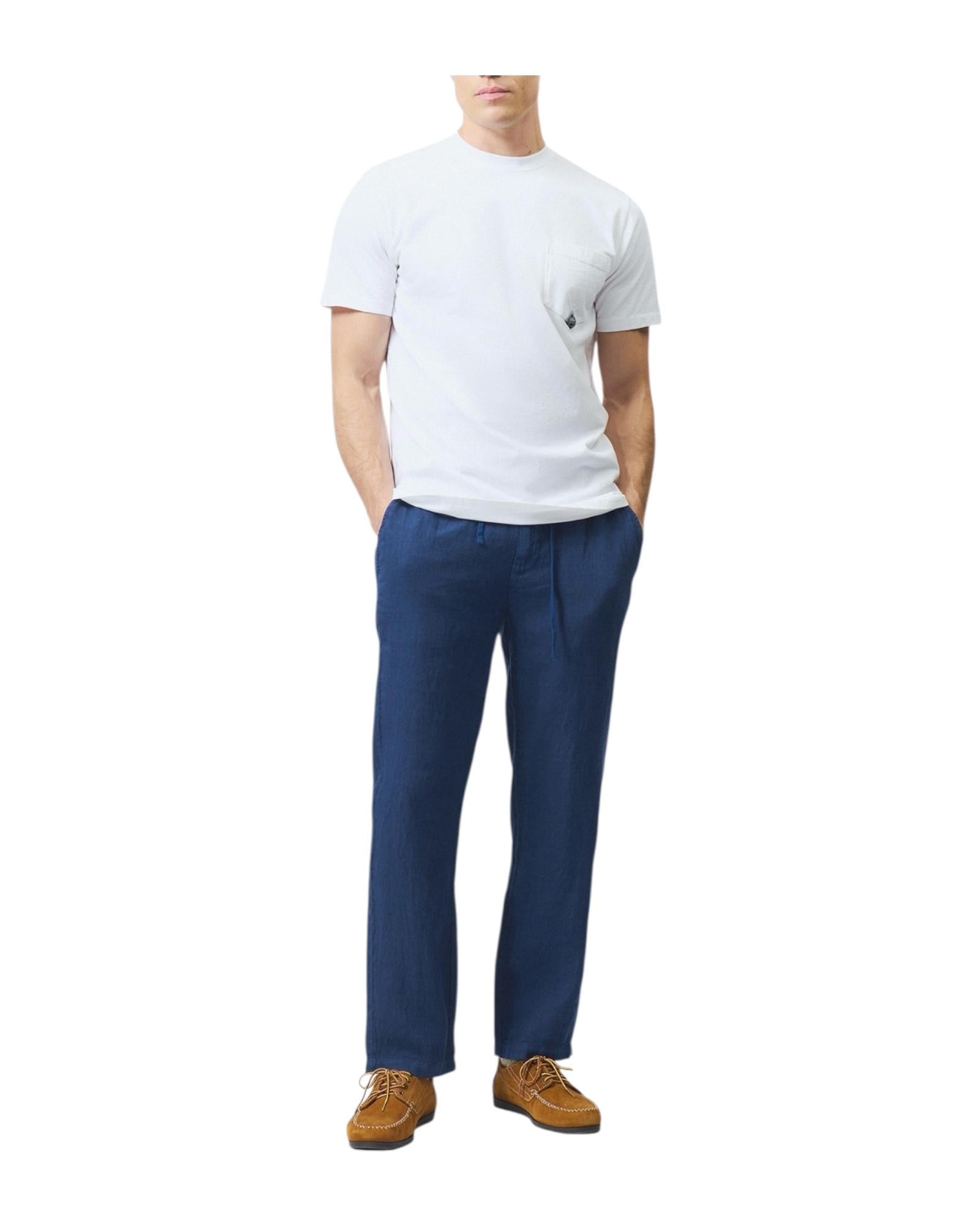 T-Shirt pocket in jersey Optic white RRU634CA160111 C0014 ROY ROGER'S 